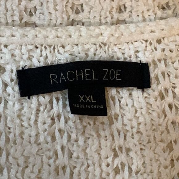 Rachel Zoe ‘Karla’ Sweater NWOT Cotton Blend Knit Ivory Womens Plus Sz XXL - Picture 14 of 16